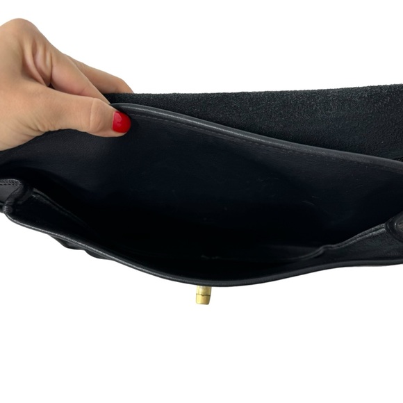 Coach Vintage Black 5181 Colebrook Leather Briefcase Crossbody Messenger Bag - Picture 11 of 14